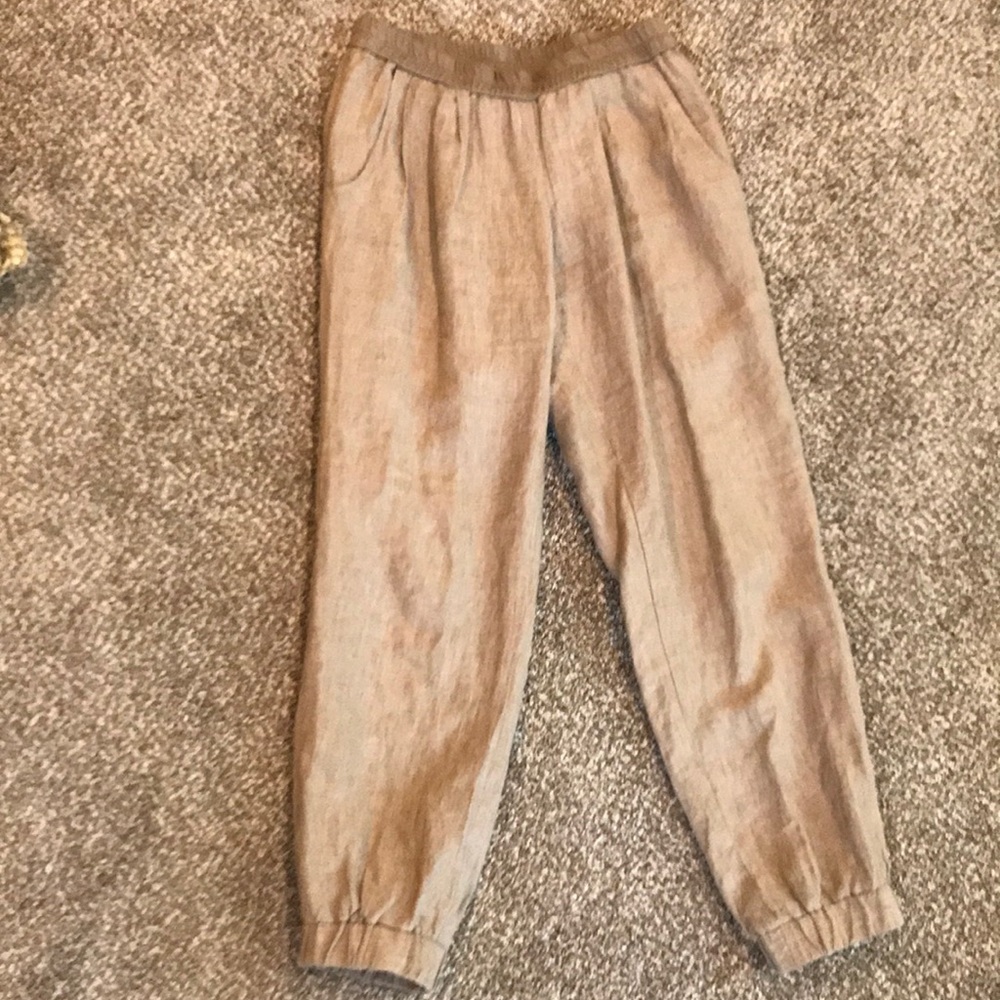 Ivy Jane linen cuffed pant. Size XS